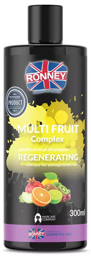 Ronney Multi Fruit Complex Regenerujący Szampon Do Włosów Zniszczonych I Suchych, 300ml