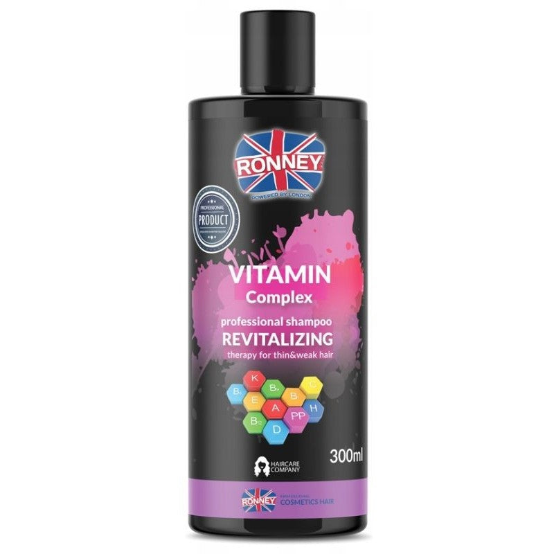 Ronney Vitamin Complex Rewitalizujący Szampon Do Włosów Cienkich Oraz Osłabionych Z Kompleksem Witamin, 300ml