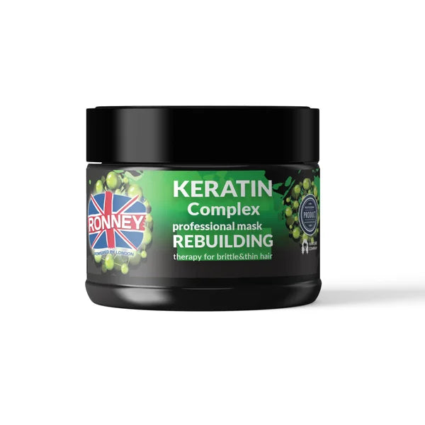 Ronney Keratin Complex Odbudowująca Maska Z Keratyną Do Włosów Suchych I Łamliwych, 300 Ml