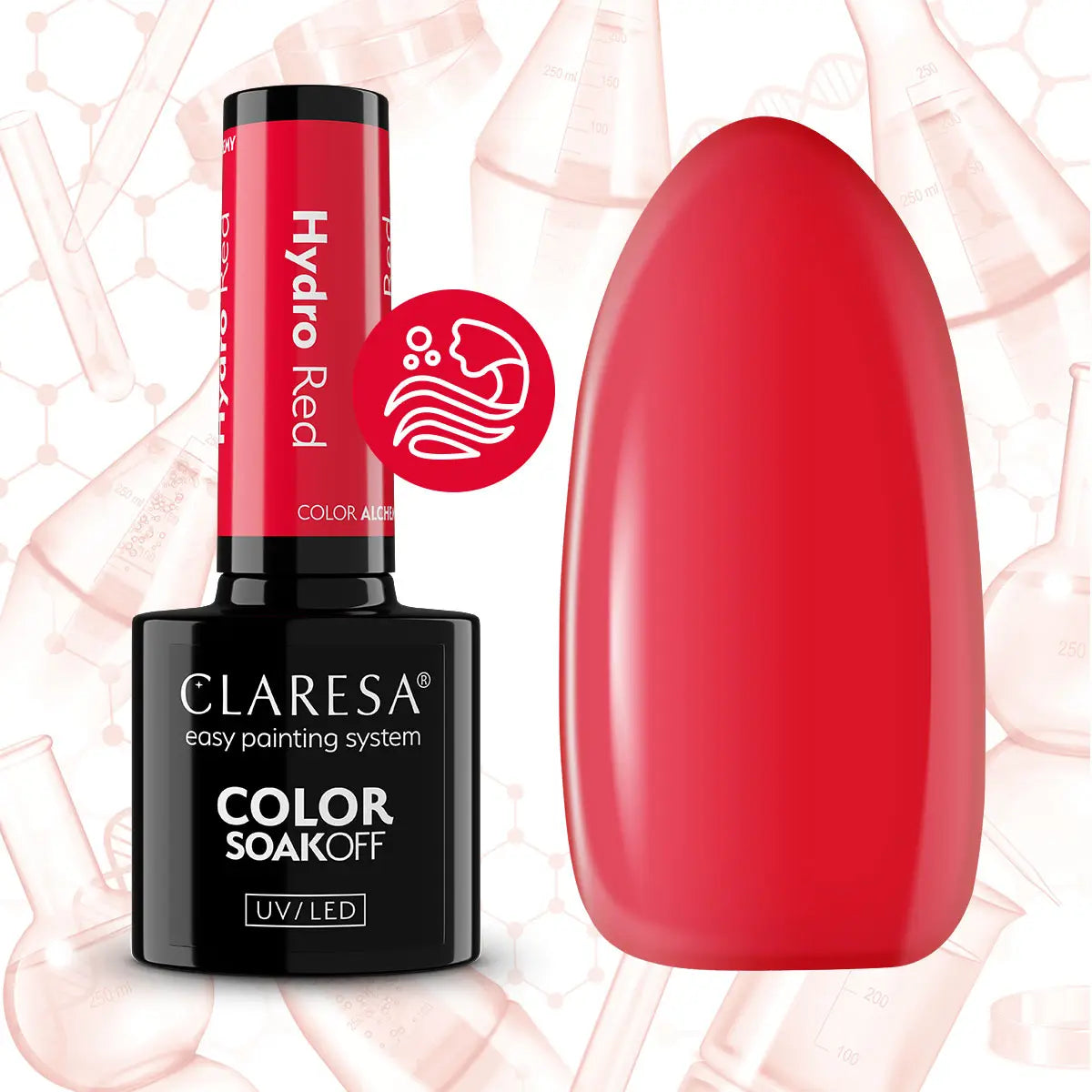 Claresa - Lakier Hybrydowy Hydro Red 5g