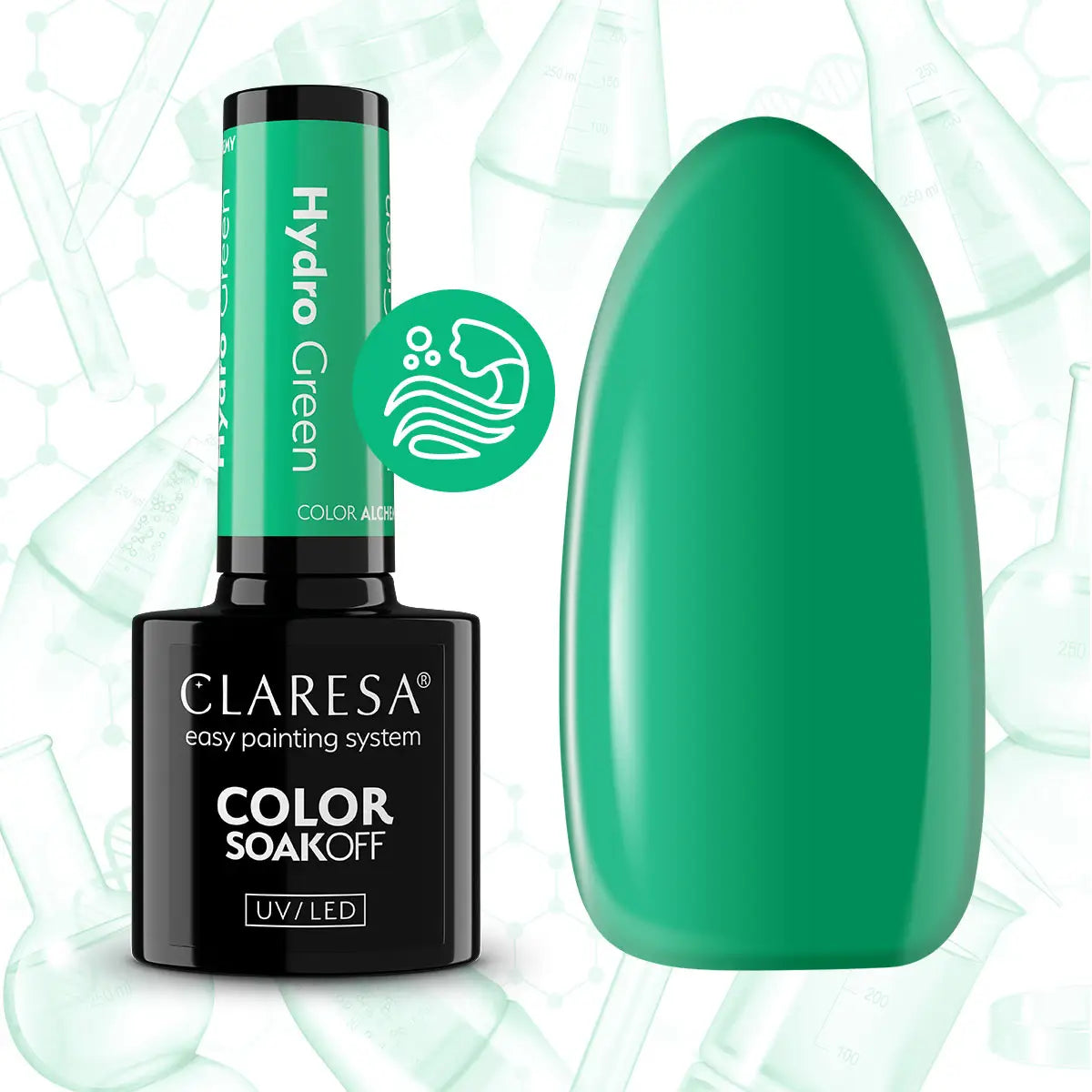 Claresa - Lakier Hybrydowy Hydro Green 5g