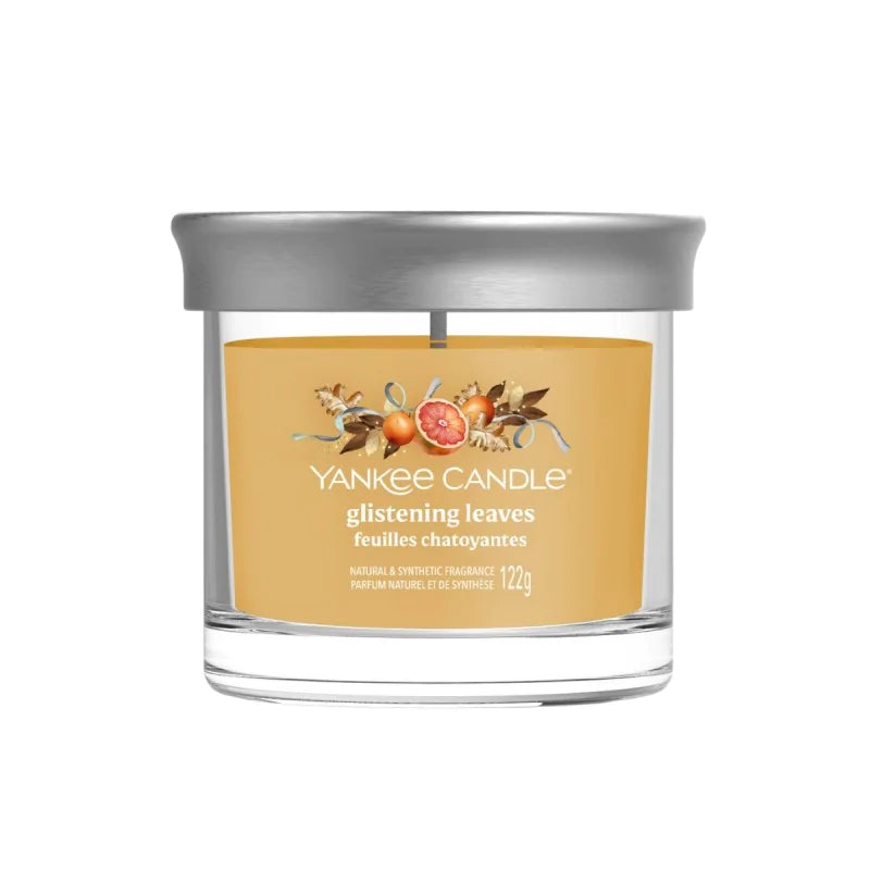 Yankee Candle Świeca Zapachowa Tumbler z 1 Knotem Glistening Leaves