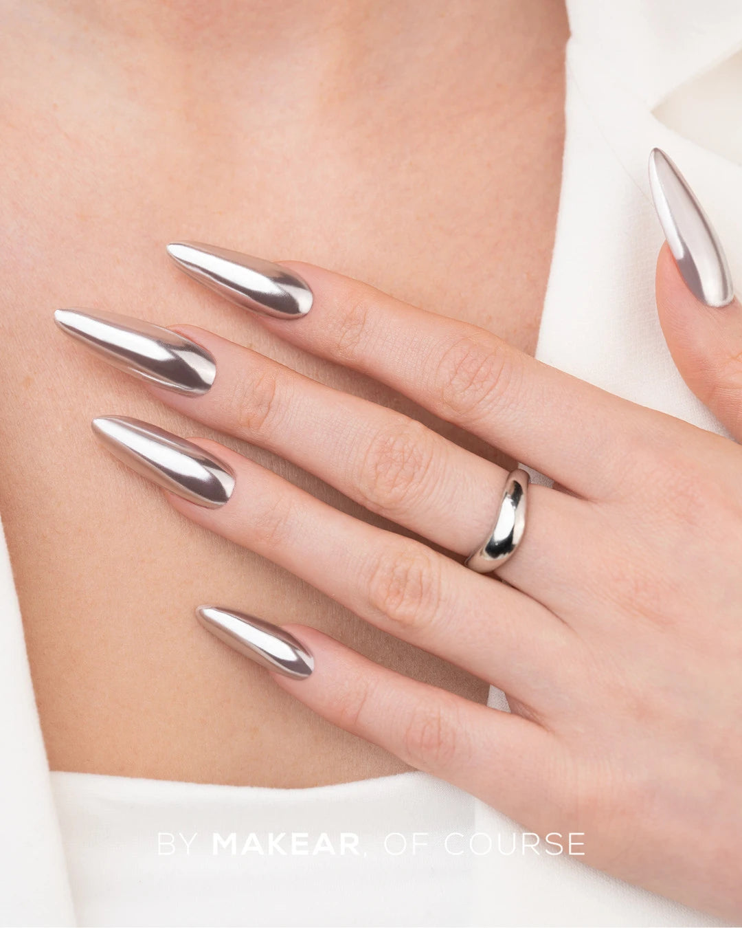 Makear Pyłek W Płynie Chrome Silver BC01 5 ml