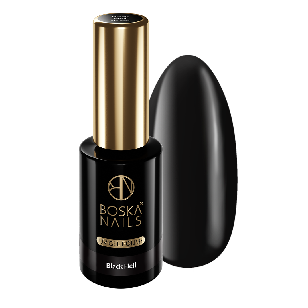 Boska Nails Boska Nails Hybrid-Nagellack Black Hell UP No 550 10ml — Inhaltsstoffe i ocena