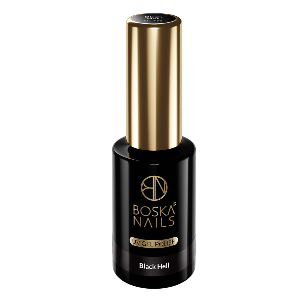 Boska Nails Lakier Hybrydowy Black Hell UP No 550 10ml