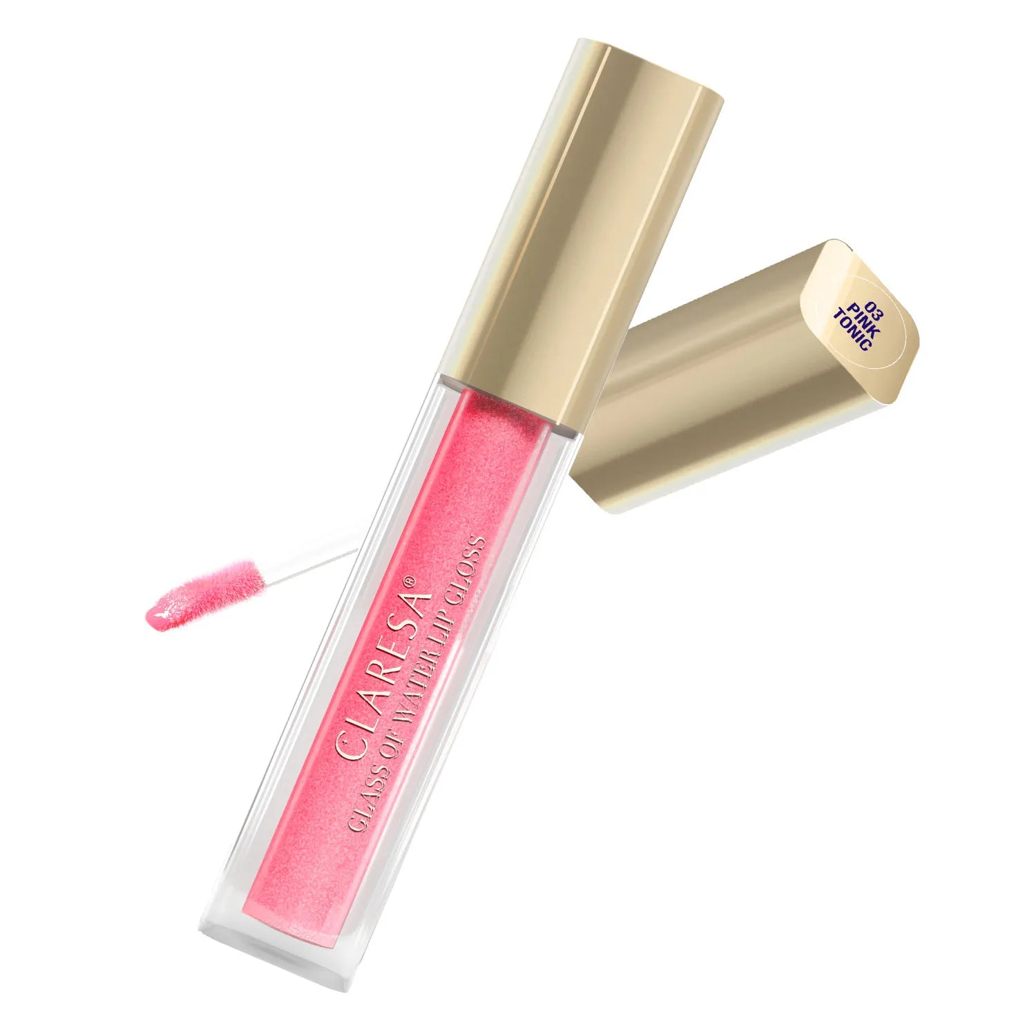 Claresa Glass Of Water Lip Gloss Błyszczyk Do Ust Z Efektem Tafli 03 Pink Tonic, 2g