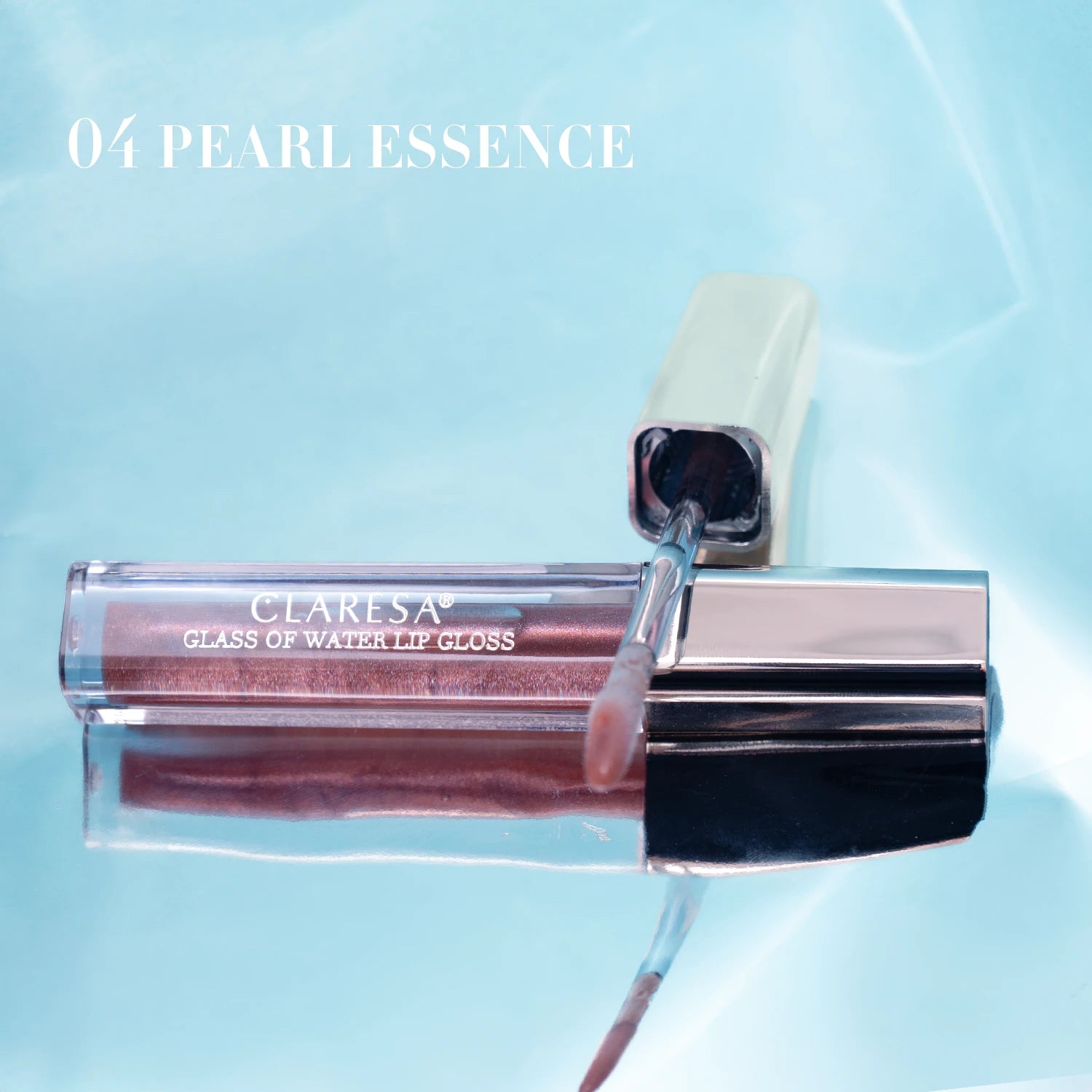 Claresa Glass Of Water Lip Gloss Błyszczyk Do Ust Z Efektem Tafli 04 Pearl Essence, 2g