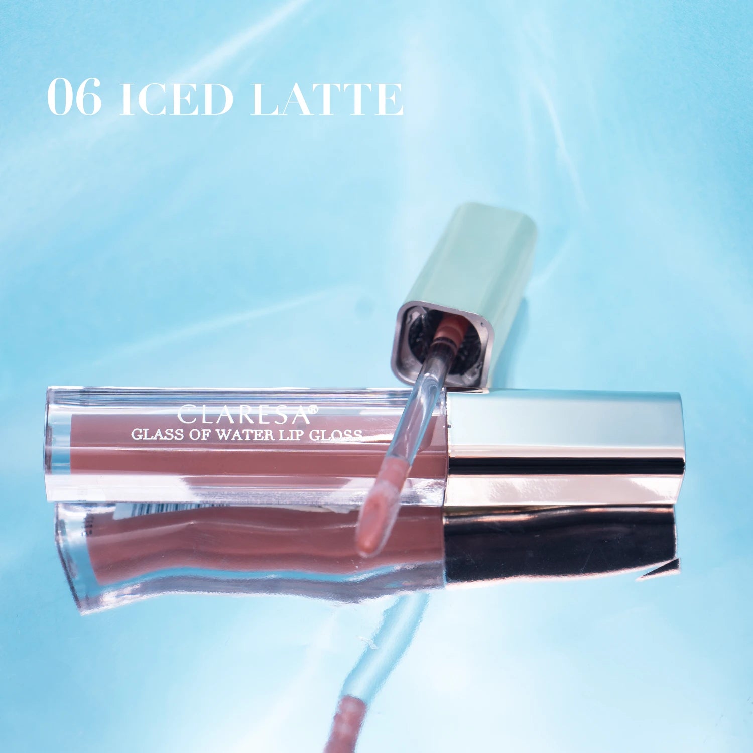 Claresa Glass Of Water Lip Gloss Błyszczyk Do Ust Z Efektem Tafli 06 Iced Latte, 2g