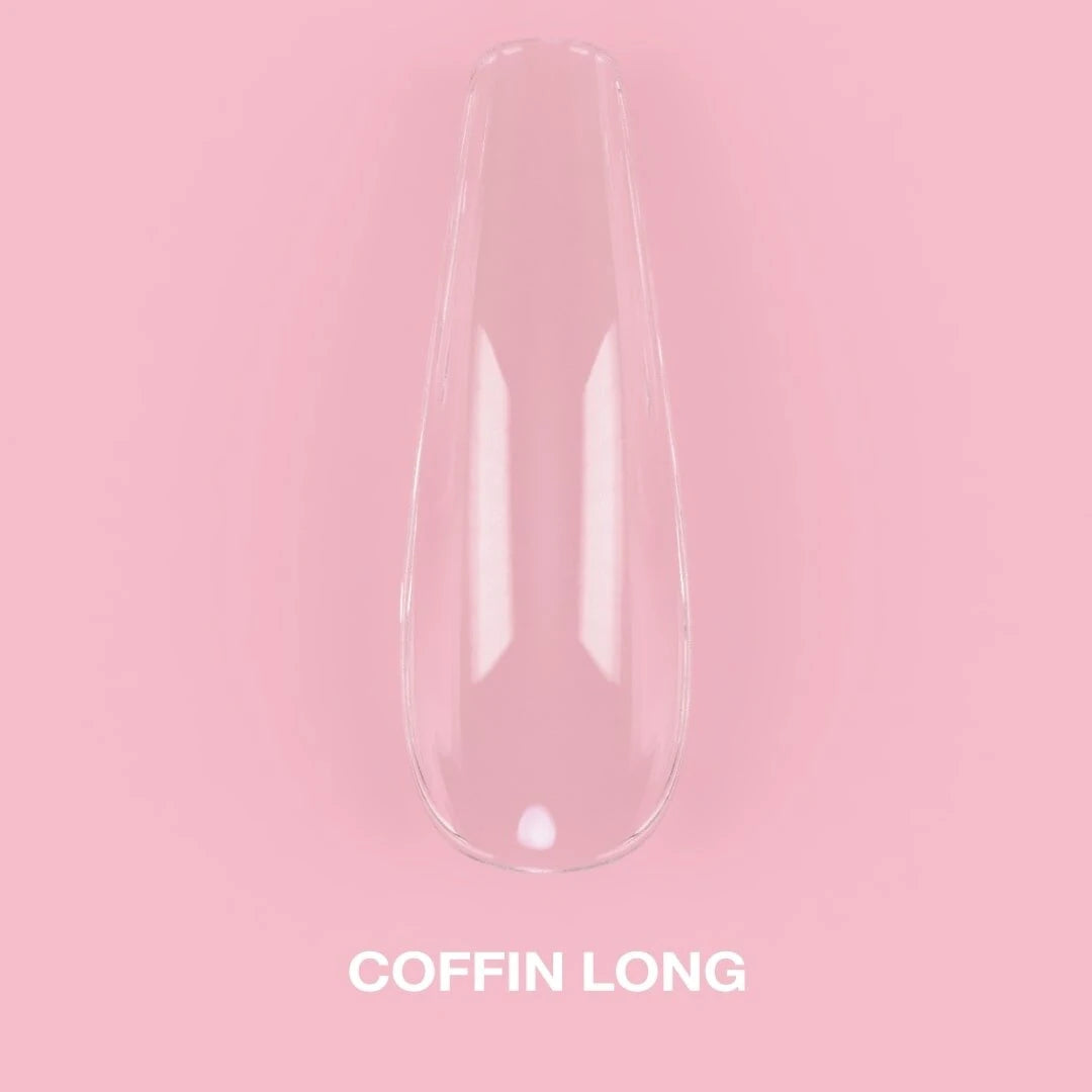 Luna Gel Tips Coffin Long Tipsy 500 Szt.