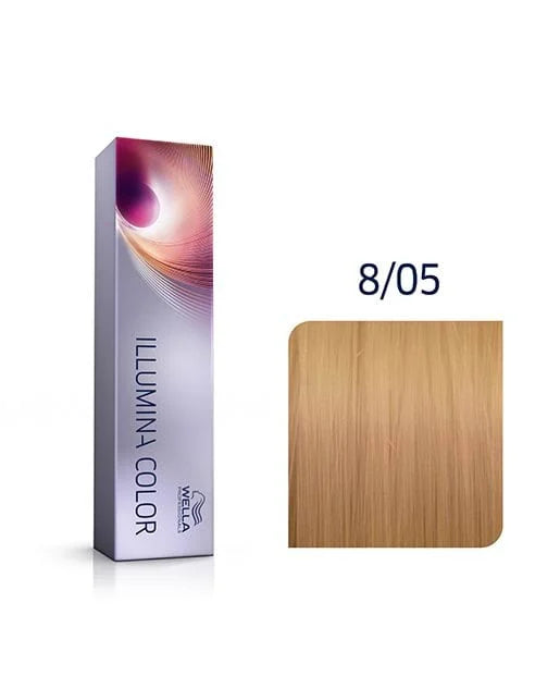 Wella Illumina Color - Farba do Włosów Do Koloryzacji Permanentnej 8/05 60 ml