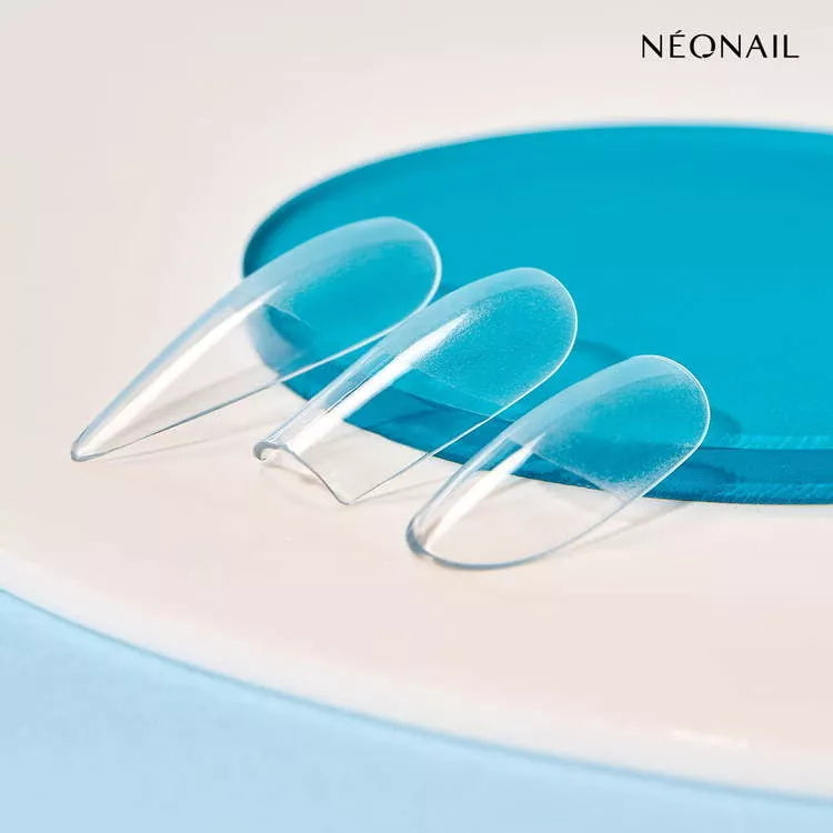 NeoNail Tipsy Elastyczne Do Przedłużania Paznokci Invisible Flexi Tips 01 Clear Oval 300 Szt.