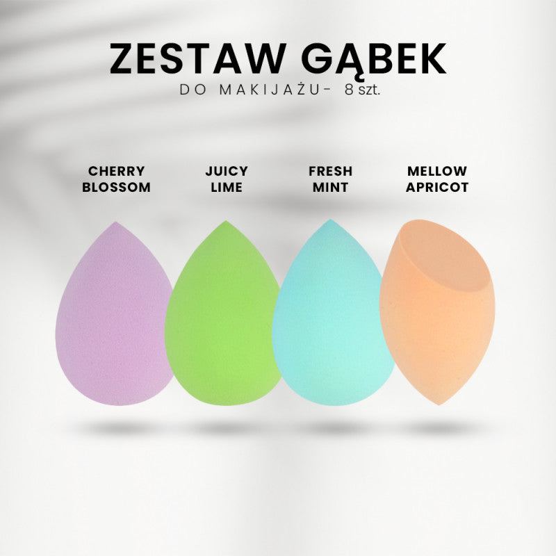 Donegal Gąbki Do Makijażu Blending Sponge 8 Szt.