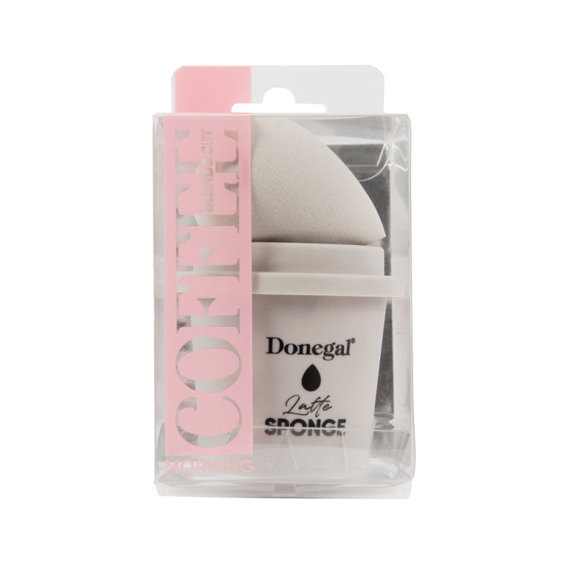 Donegal Latte Sponge - Gąbeczka Do Makijażu W Zestawie Z Etui