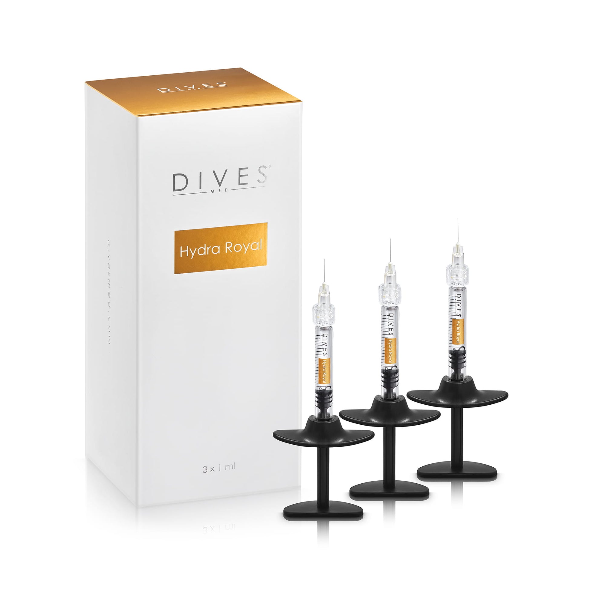Dives Hydra Royal 60mg/3ml Ha Booster Hialuronowy Do Intensywnej Rewitalizacji I Hydratacji Skóry 3x 1ml