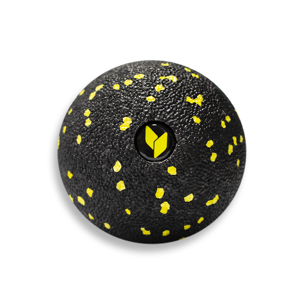 yellowMASSAGE Ball Piłeczka Do Masażu EPP Czarno - Żółta 8cm