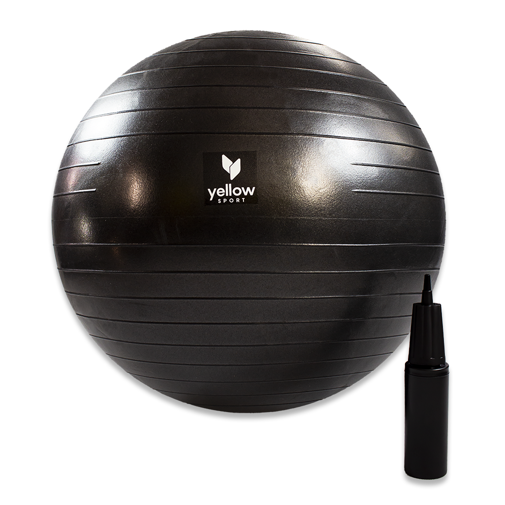 yellowGYM Ball Piłka Rehabilitacyjna 65cm Czarna