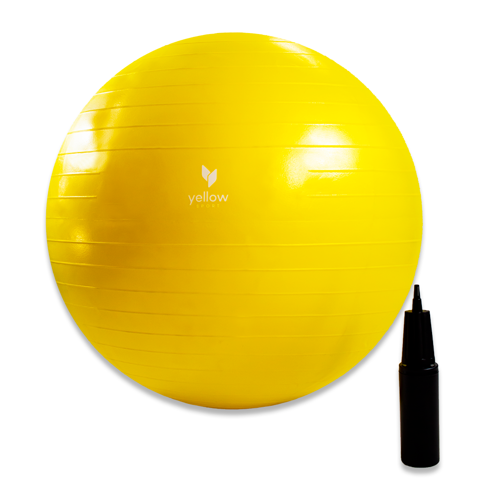 yellowGYM Ball Piłka Rehabilitacyjna 75cm Żółta