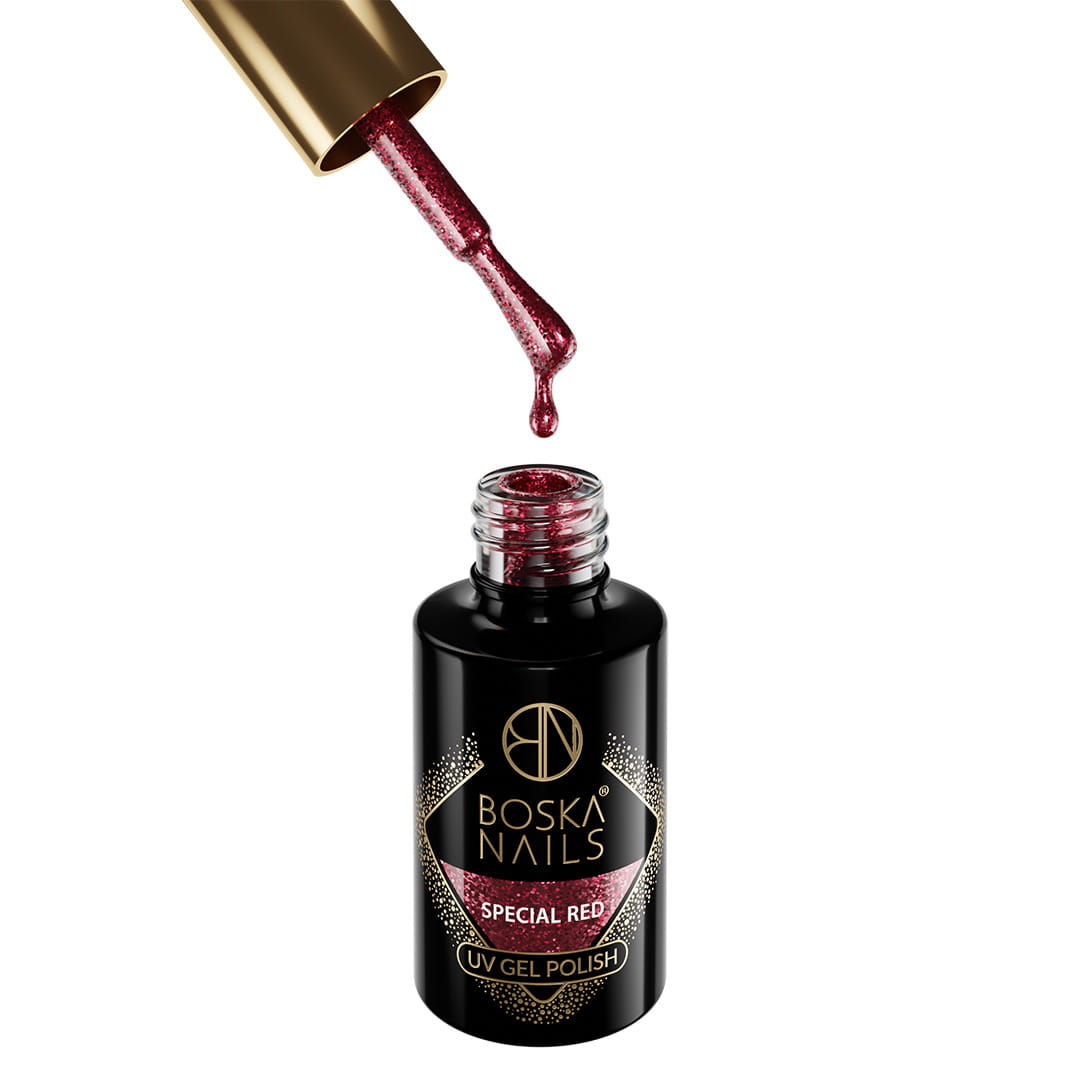 Boska Nails Lakier Hybrydowy Special Time Special Red No 447 6ml