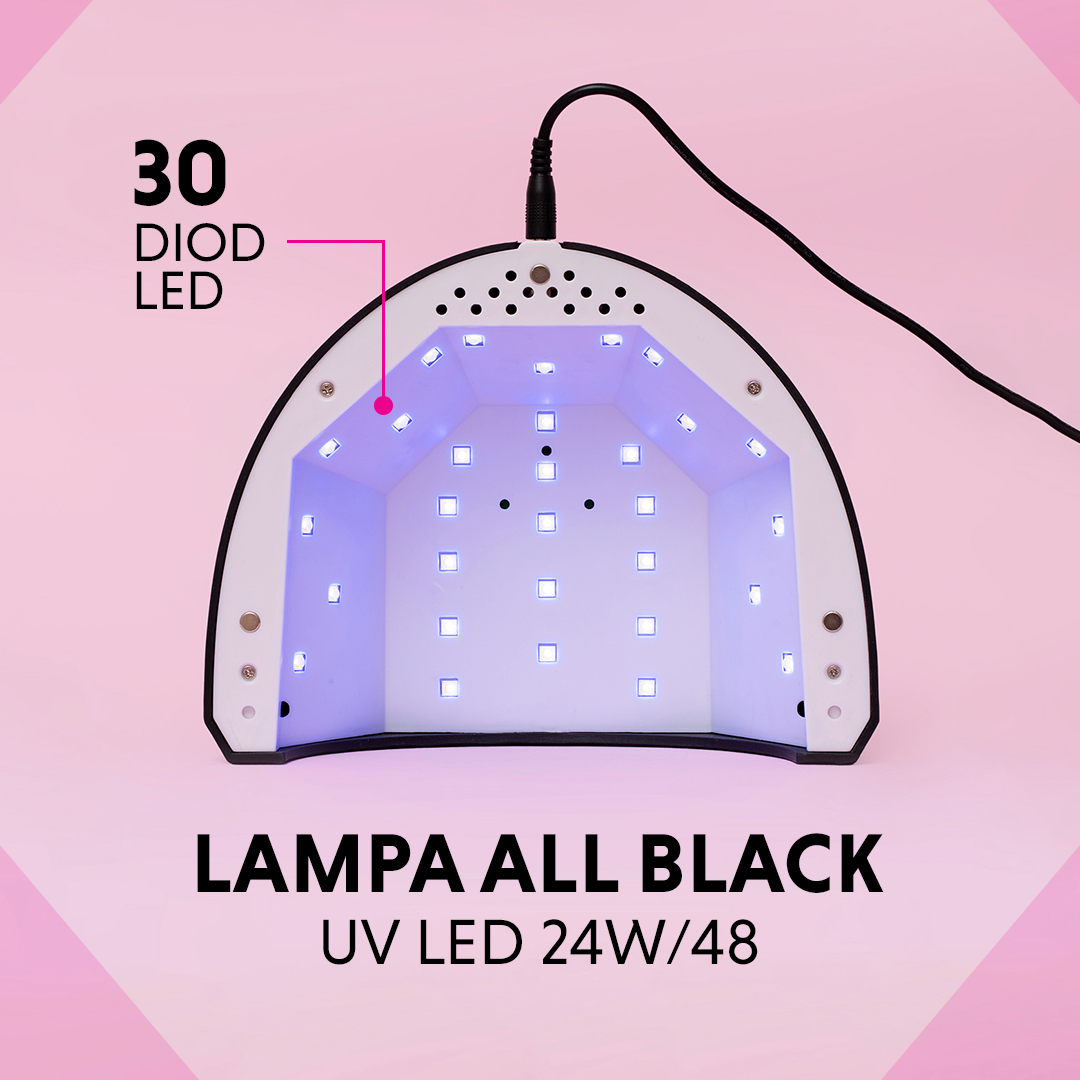 Semilac Czarna Lampa Uv Led 24W/48 All Black