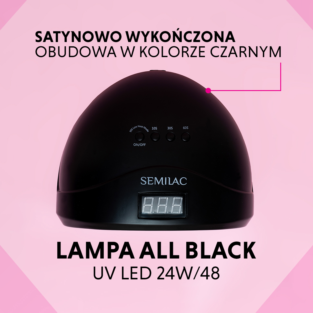 Semilac Czarna Lampa Uv Led 24W/48 All Black