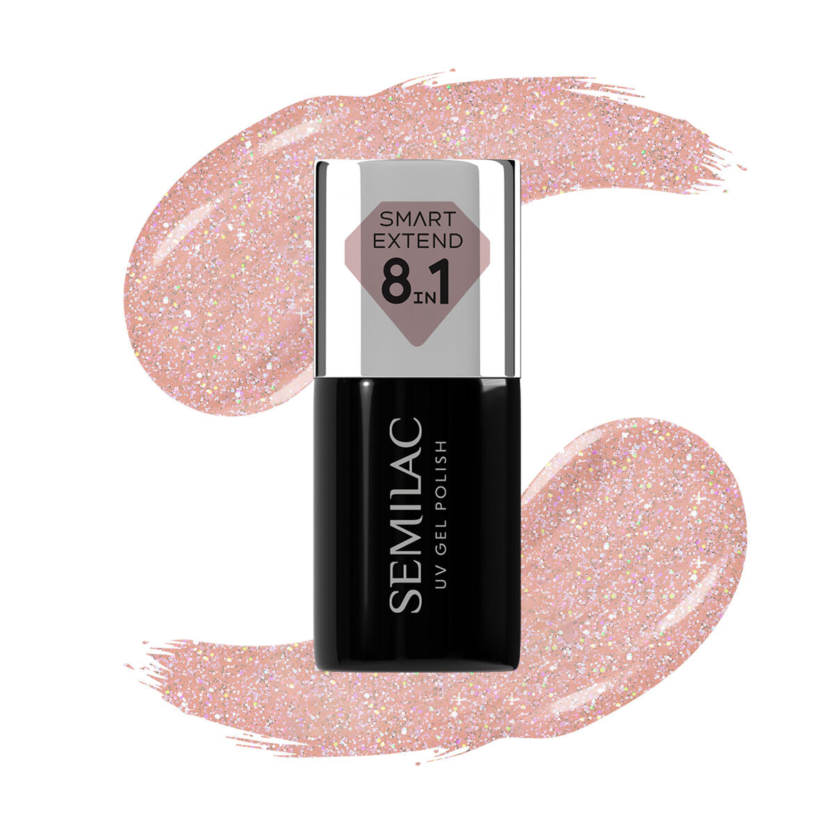 Semilac Smart Extend 804 Glitter Soft Beige 7 ml