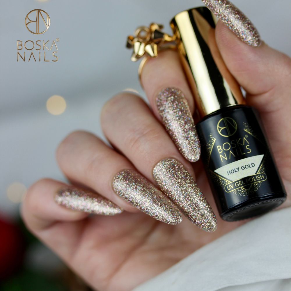 Boska Nails Lakier Hybrydowy Special Time Holy Gold No 445 6ml