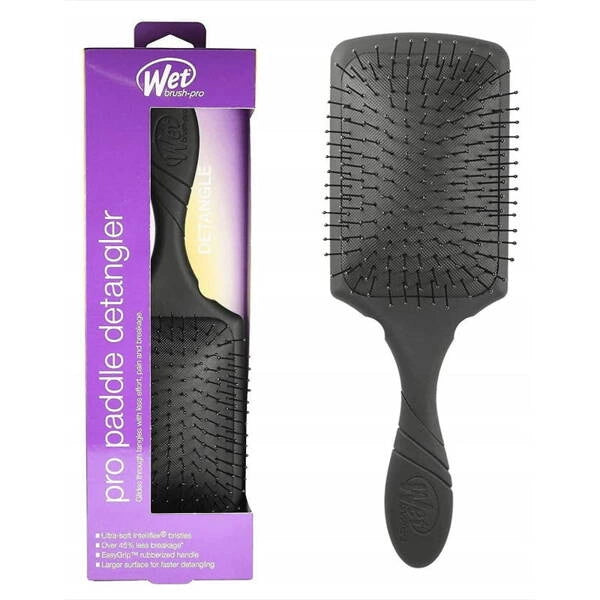 Wet Brush Szczotka Do Włosów Pro Paddle Detangler Black Czarna
