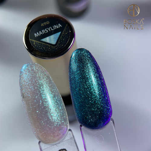 Boska Nails Lakier Hybrydowy Cosmic Glow Marsylina No 490 6ml