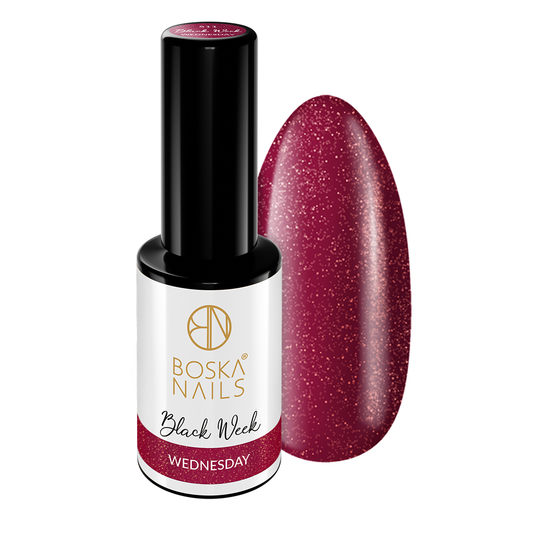 Boska Nails Lakier Hybrydowy Black Week Wednesday No 511 6ml