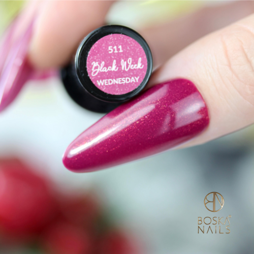 Boska Nails Lakier Hybrydowy Black Week Wednesday No 511 6ml