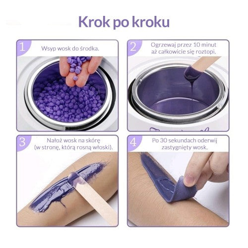 Wosk Bezpaskowy Śliwka Perełki 100g