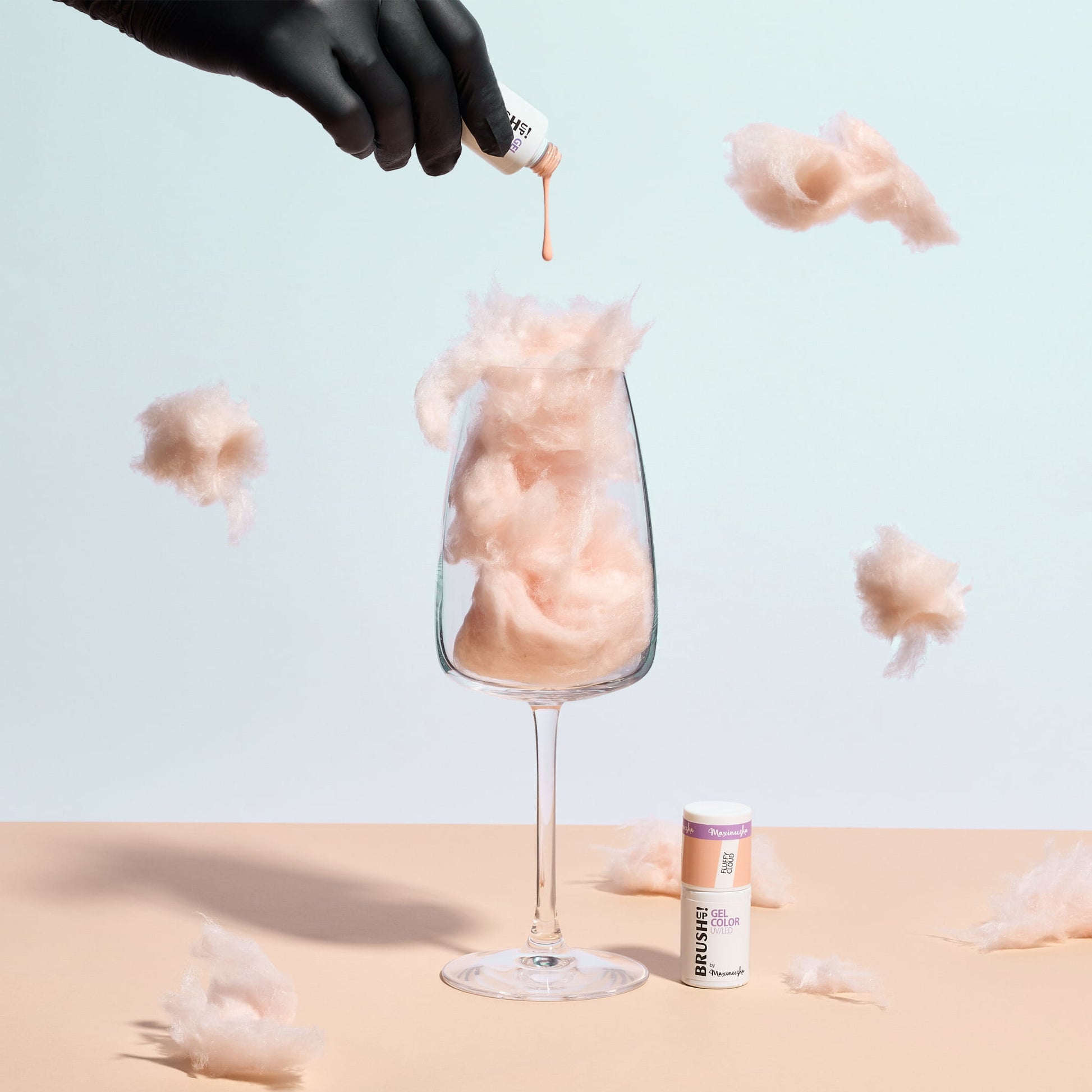 Brushup! By Maxineczka Lakier Hybrydowy Do Paznokci Color Gel UV LED Fluffy Cloud 5g