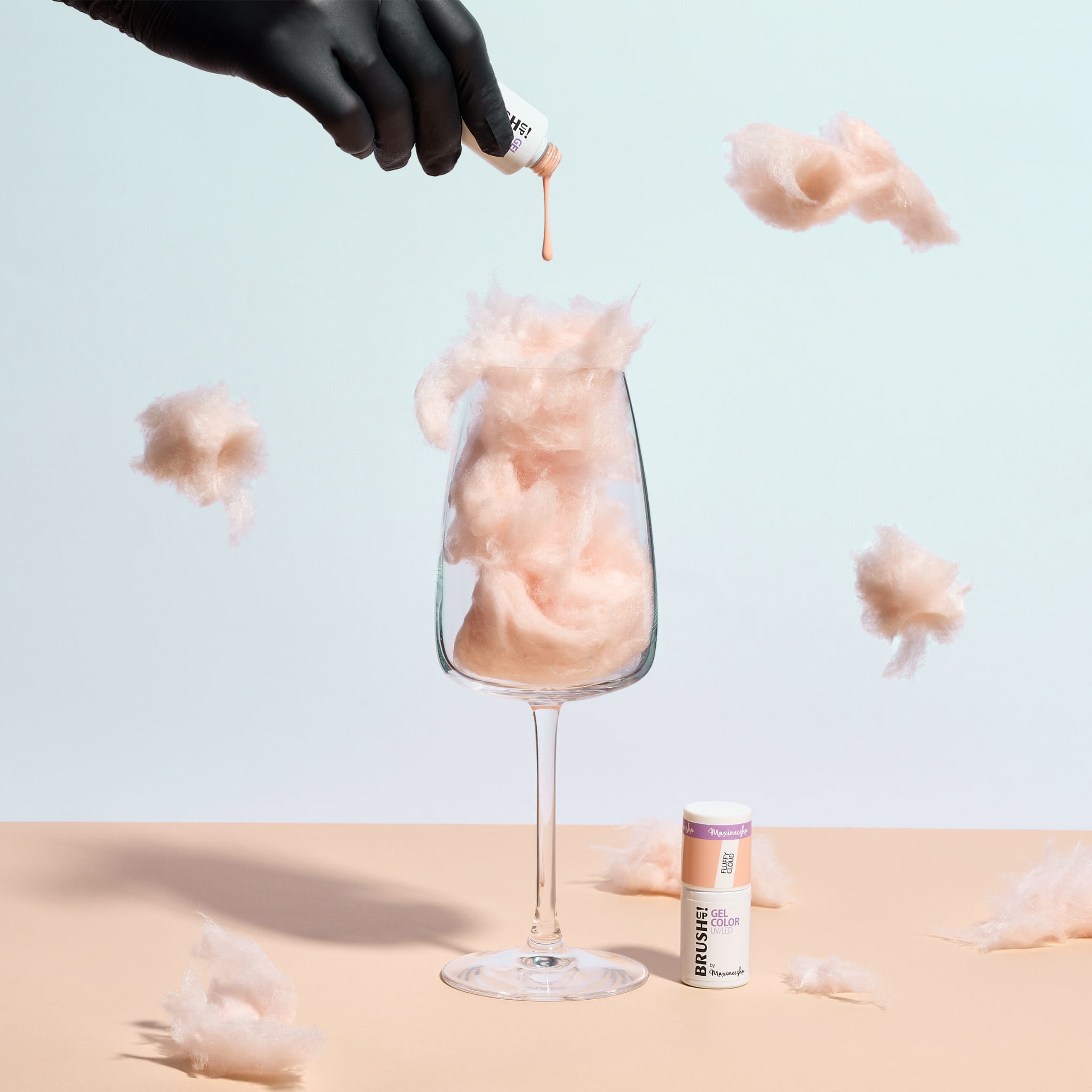 Brushup! By Maxineczka Lakier Hybrydowy Do Paznokci Color Gel UV LED Fluffy Cloud 5g