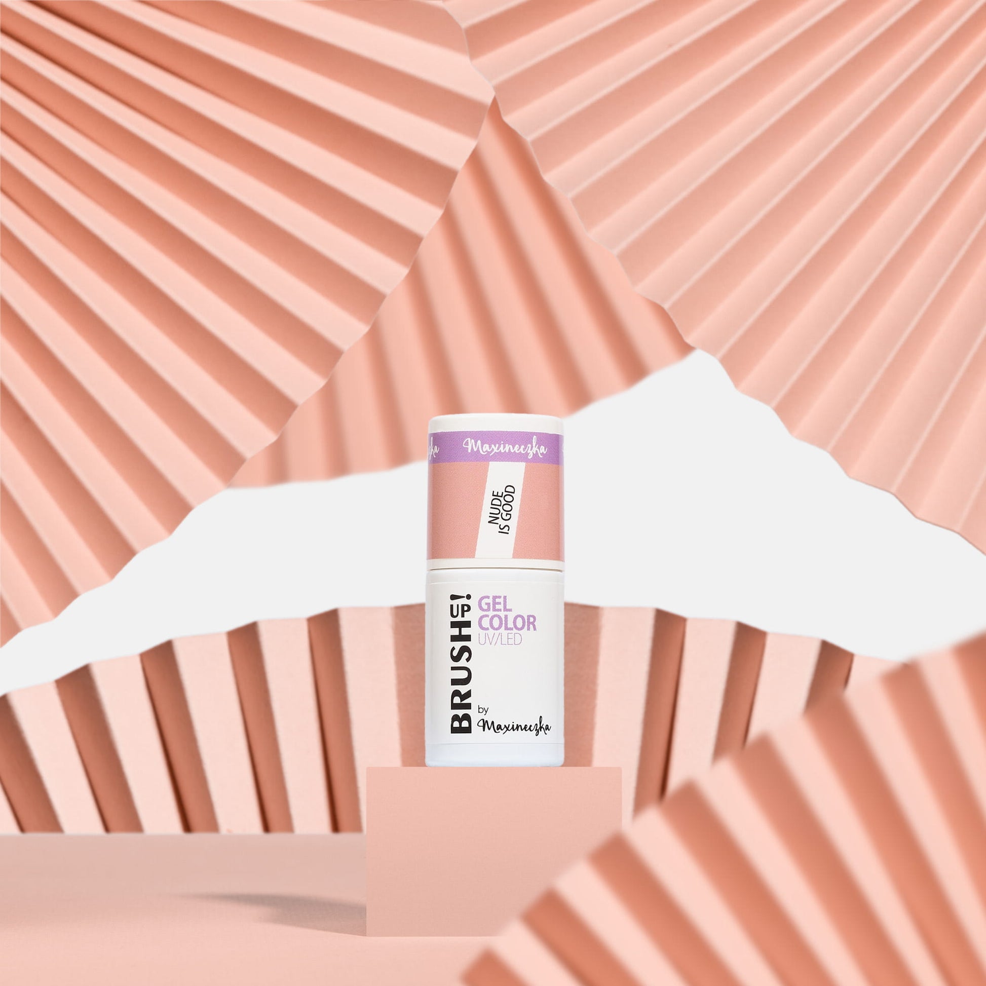 Brushup! By Maxineczka Lakier Hybrydowy Do Paznokci Color Gel UV LED Nude Is Good 5g