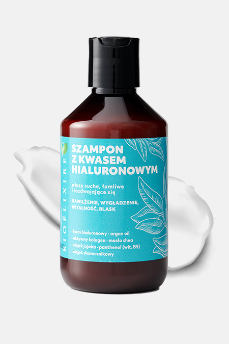 Bioelixire Bioelixire 1 Essential Arganowy Szampon Nawilżacjący Z Kwasem Hialuronowym (Niebieski) 300ml