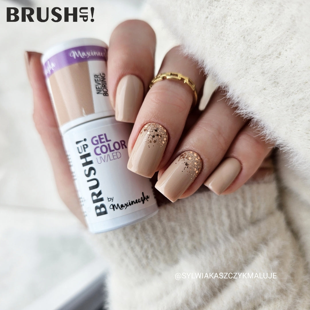 Brushup! By Maxineczka Lakier Hybrydowy Do Paznokci Color Gel UV LED Never Boring 5g