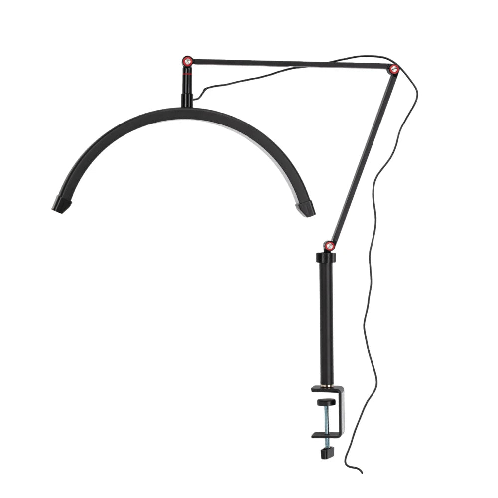 Lampa Kosmetyczna LED Łuk 20W Biurkowa Bezcieniowa Czarna DZ-M3X