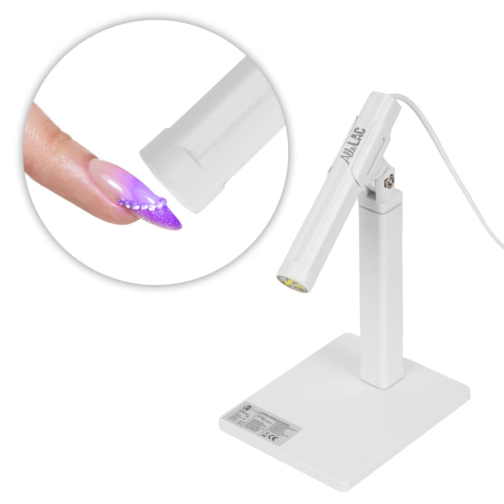 Allelac Lampa Do Paznokci UV/LED 3W Do Lakierów Hybrydowych I Żeli CS-JZD002 Biała