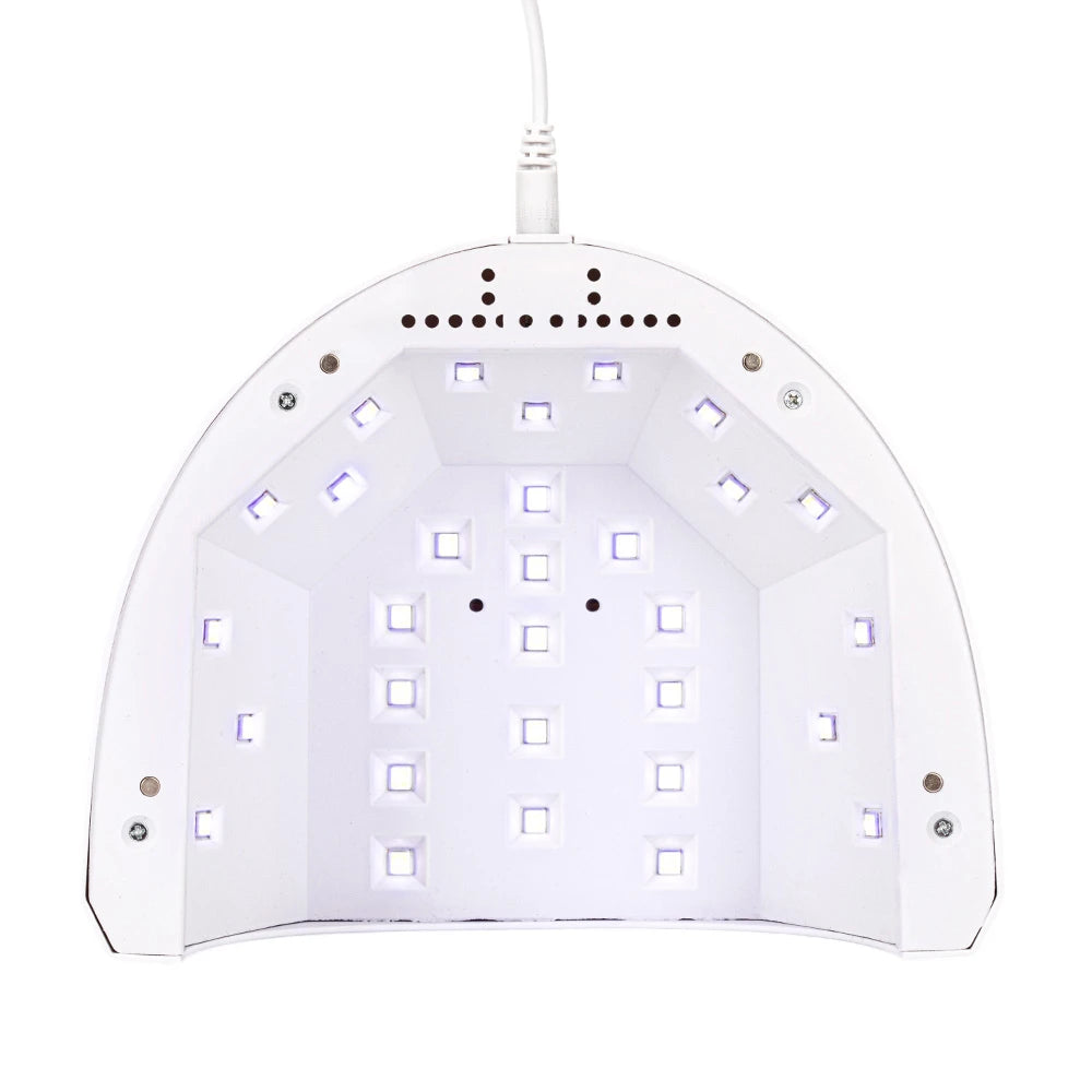 Molly Nails Lampa Do Paznokci UV/LED 48W Do Lakierów Hybrydowych Żeli I Akrylożeli Biała SUN 1S PRO 3m Długości Kabla