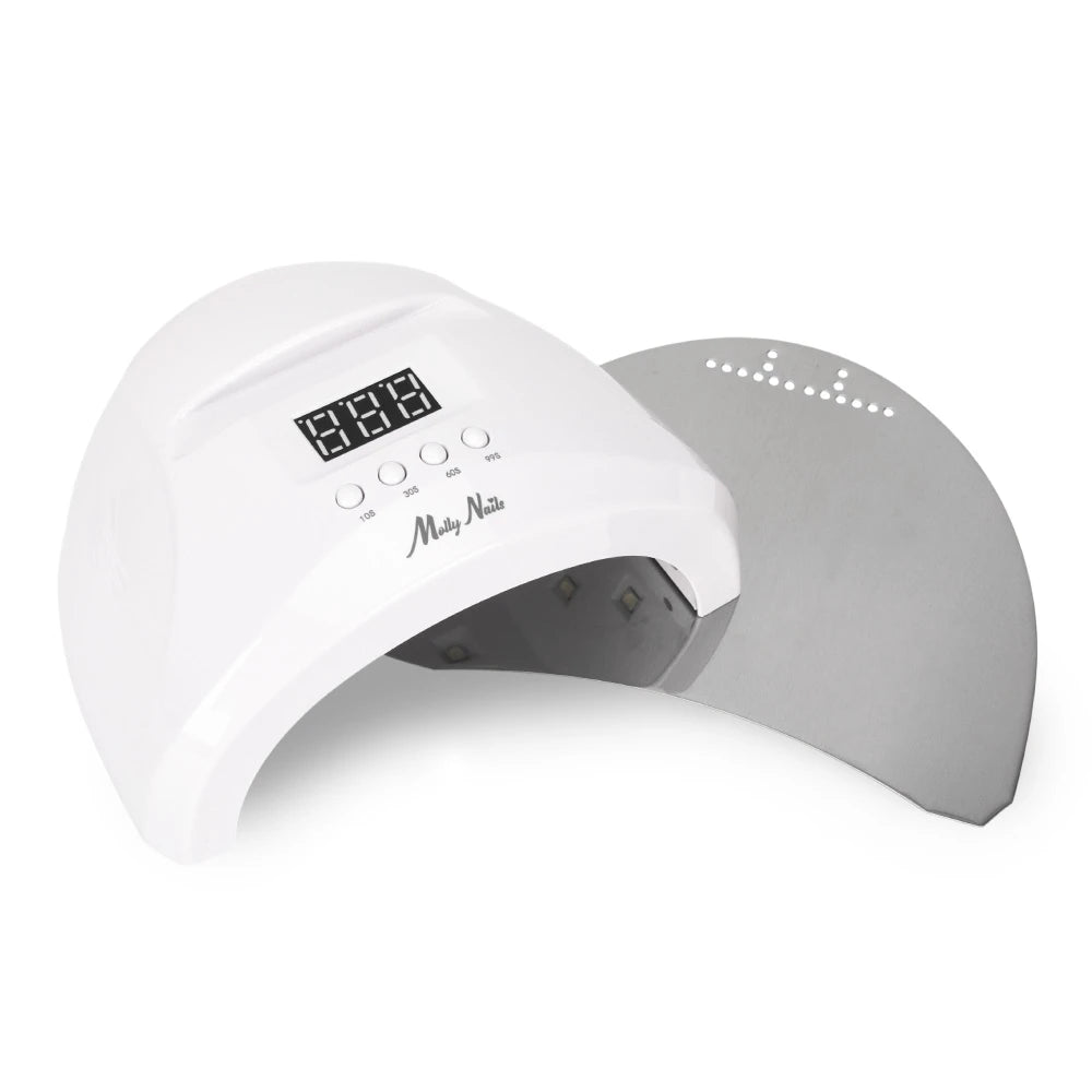 Molly Nails Lampa Do Paznokci UV/LED 48W Do Lakierów Hybrydowych Żeli I Akrylożeli Biała SUN 1S PRO 3m Długości Kabla