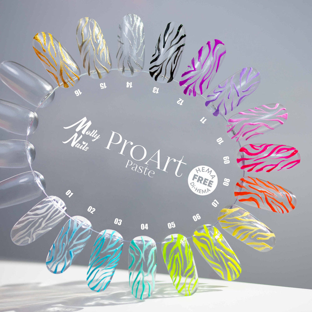 Molly Nails Pasta Do Zdobień Proart Paste Black Hema/Di-Hema Free 5g Nr 13