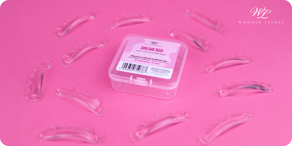 Wonder Lashes Silikonowe Wałeczki Do Liftingu Rzęs M Curl Dream Rod, 6 Par