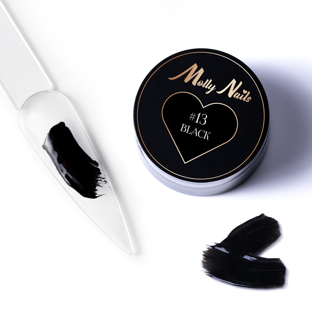 Molly Nails Pasta Do Zdobień Proart Paste Black Hema/Di-Hema Free 5g Nr 13