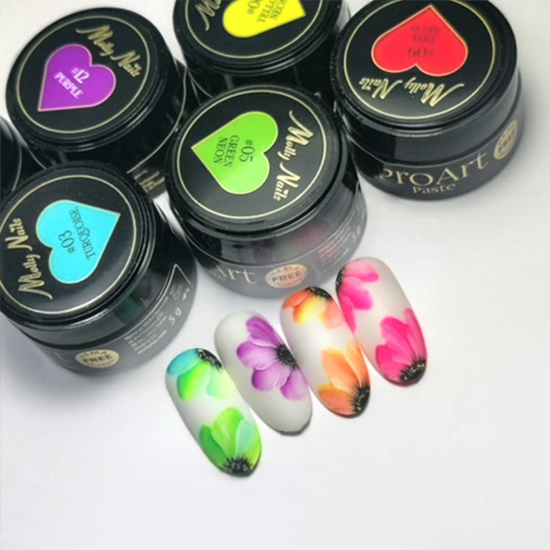 Molly Nails Pasta Do Zdobień Proart Paste Black Hema/Di-Hema Free 5g Nr 13