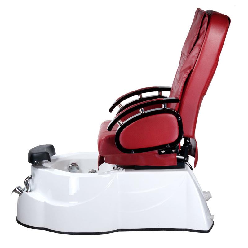 Fotel do pedicure z masażem BR-3820D Bordowy