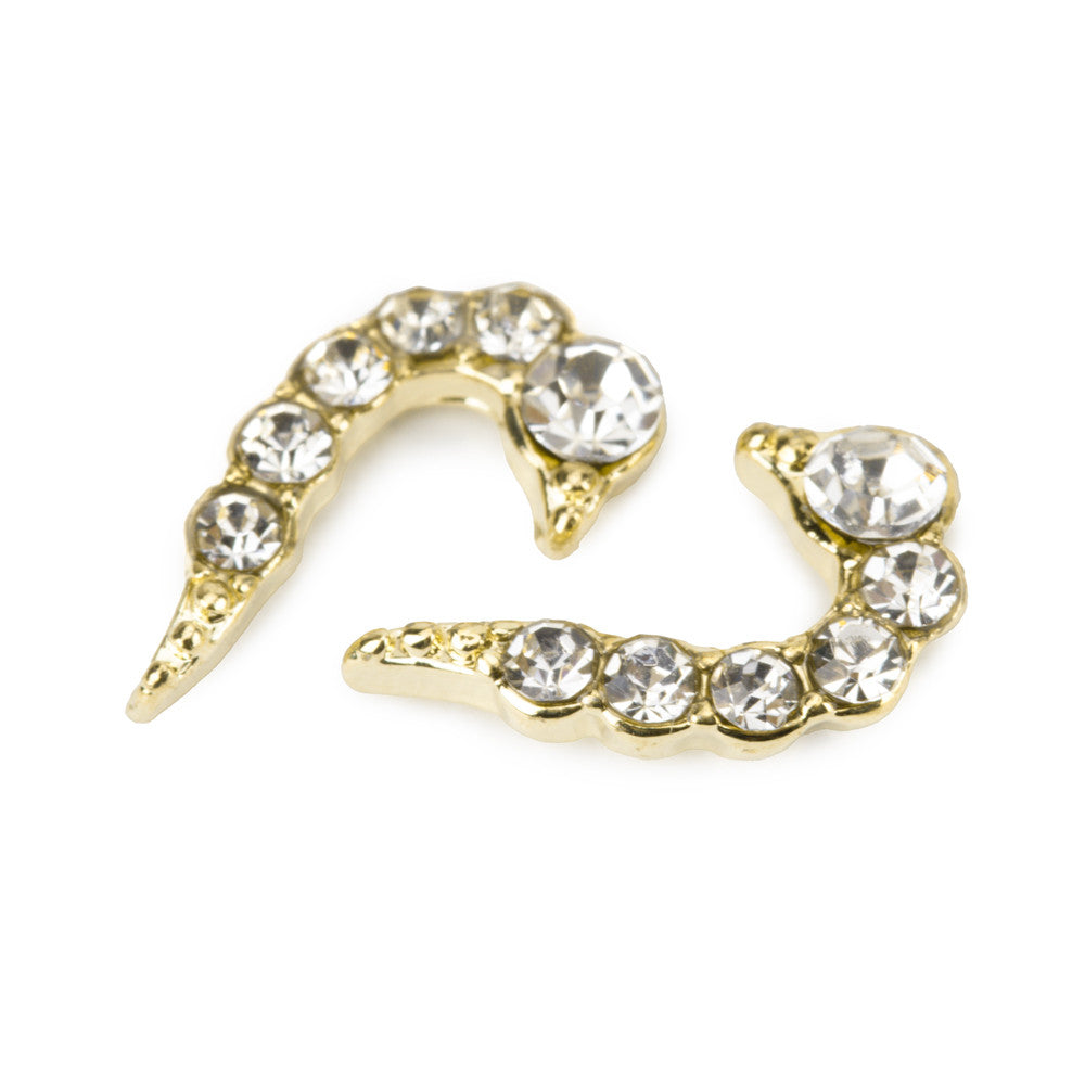 Molly Nails Ozdoby Do Paznokci Serce 3D White Diamond 10 Szt.