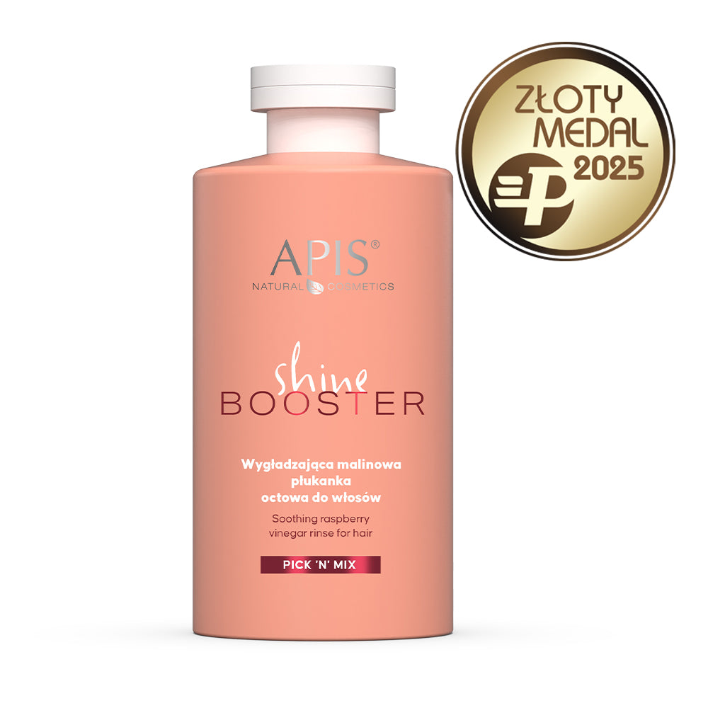 APIS Professional Apis PICK'N'MIX Wygładzająca Malinowa Płukanka Octowa Do Włosów / 300 Ml