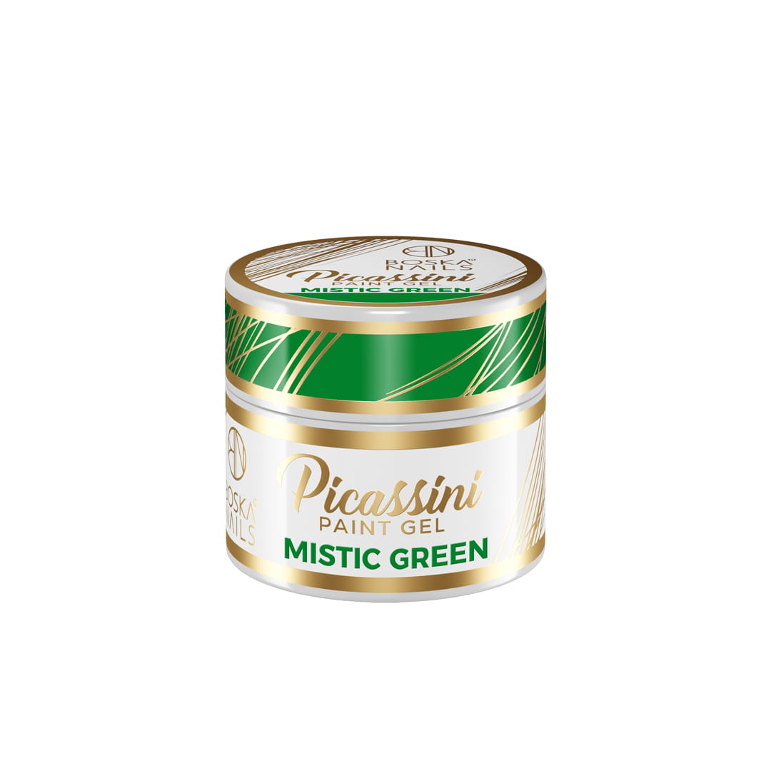 Boska Nails Żel Do Zdobień Picassini Paint Gel Mistic Green Zielony 5ml