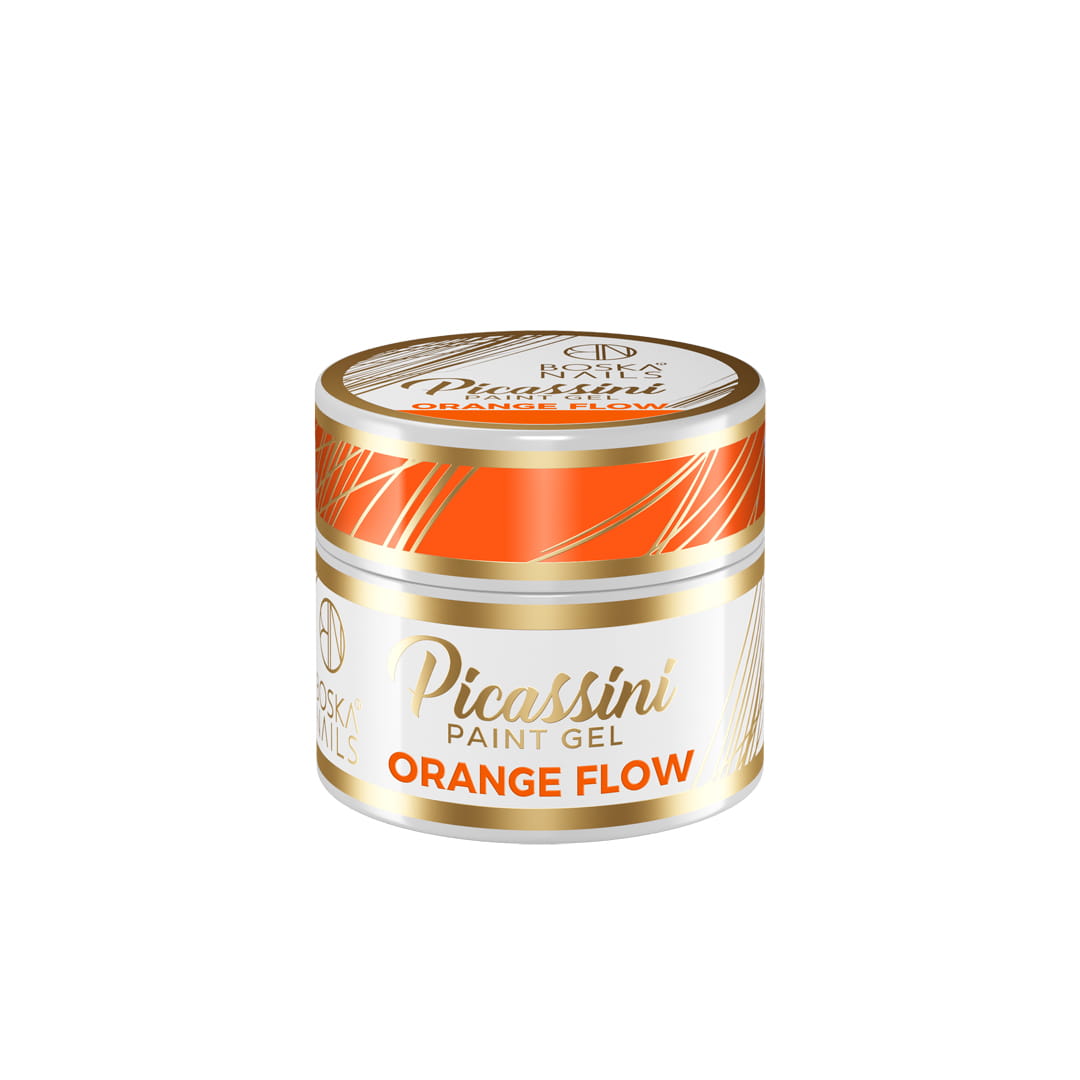 Boska Nails Żel Do Zdobień Picassini Paint Gel Orange Flow Pomarańczowy 5ml