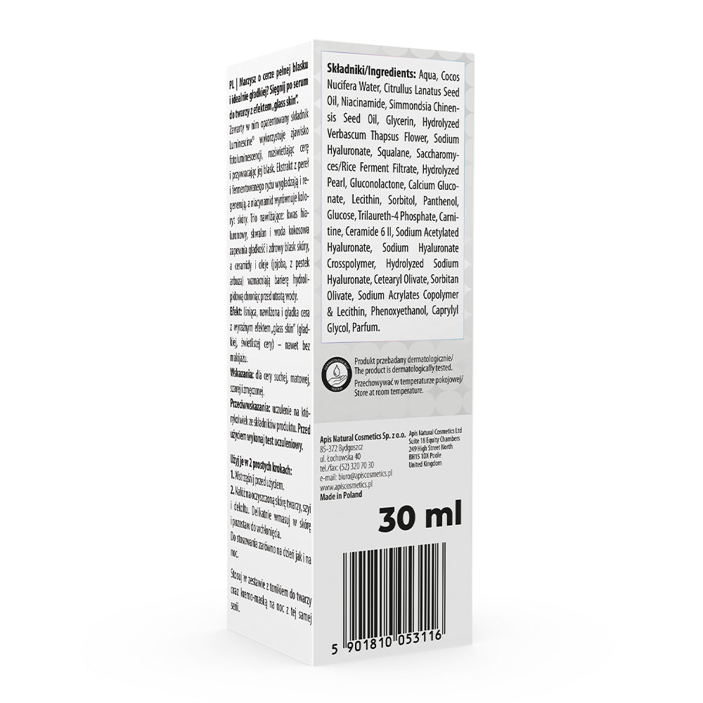 Apis Crystal Skin Serum Do Twarzy Z Efektem "Glass Skin" / 30 Ml